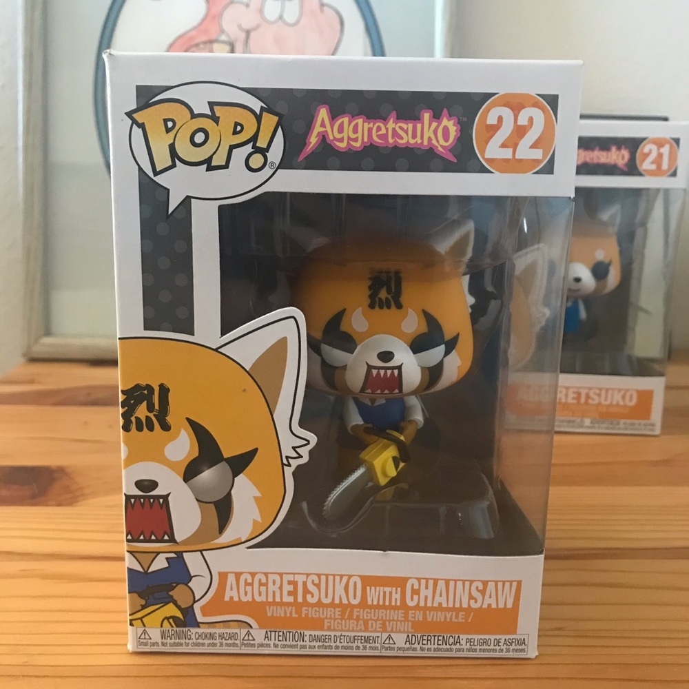 Funko POP Aggretsuko 22 with Chainsaw - Picture 1 of 6